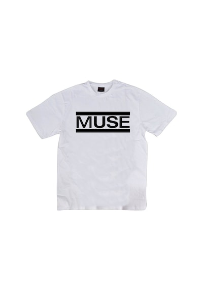 Stoned&Fame Muse Baskılı T-shirt Beyaz