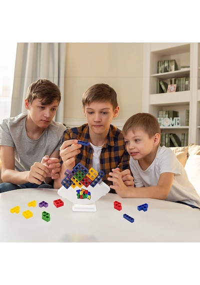 Tetra Kule Denge Oyuncağı Eğitici Kutu Oyuncak Tetris Kule Tetra