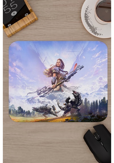 Horizon Zero Kaymaz Dikişli Kauçuk Oyuncu Mousepad V1 - 22x18 Gaming Mouse Pad Fare Altlığı
