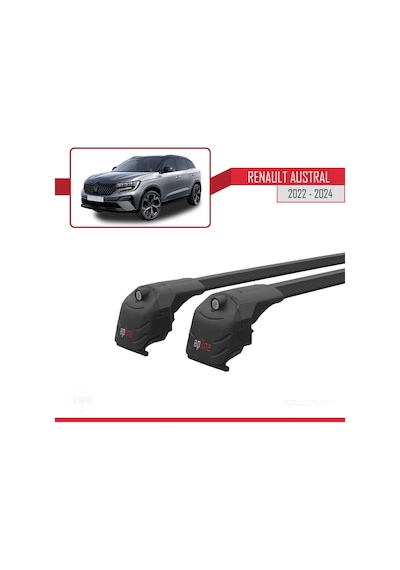 Renault Austral 2022 Ve Sonrası İle Uyumlu Ace-2 Ara Atkı Tavan Barı Siyah
