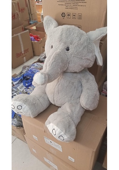 Oyuncak Peluş Fil Uyku Arkadaşım 60 Cm Pelüş Çok Renkli