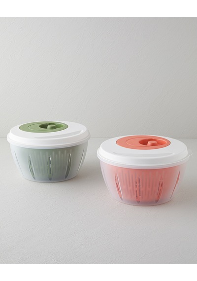 English Home Alexi Plastik Salata Kurutucu Mutfak Gereci 25,6x25,6x14,2 Cm Yeşil Yeşil