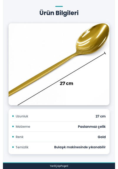 Servis Kaşığı - Metal - 27 Cm