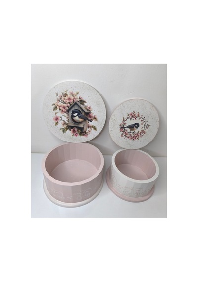 Bebek Çocuk Odası Kutu Seti 2'li Düzenleyici Özel Tasarım Pembe - 937365697 Pembe
