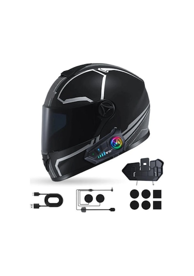 Bluetooth İntercom Seti 2 Yıl Garantili Motosiklet İletişim Cihazı Çiftli Paket Süresi