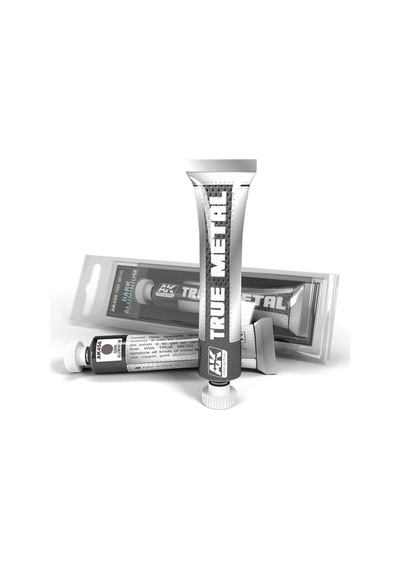 20 Ml. Dark Aliminium True Metal Serisi Maket Boyası, Ak Interactive 456 Standart