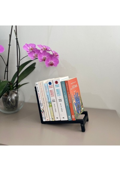 Dekoratif Metal Kitap Tutucu Salon, Ofis, Çalışma Masası İçin Şık