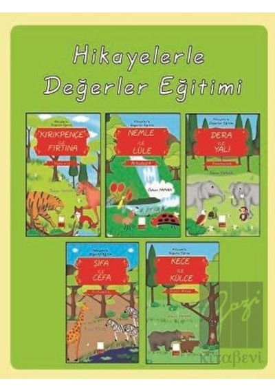 Hikayelerle Değerler Eğitimi Seti-5 Kitap Takım - Özkan Yaman - Yarım Elma Yayınları