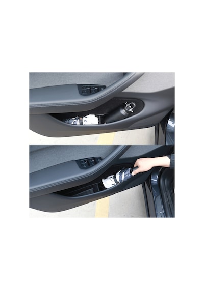 Red Lion Parts Tesla Model Y Juniper 2025-2026+ Uyumlu Kapı İçi Organizer Seti Tam Kalıp Tpe Koruma