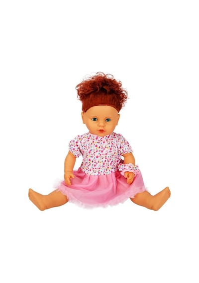 1060011 Lila Sesli Saçlı Et Bebek 60 Cm - Izbp-889561 1 Adet