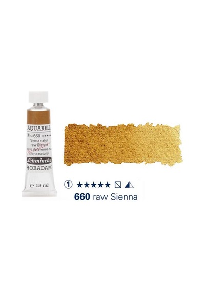 Schmincke Horadam Aquarell Tube 15ml Seri 1 Raw Sienna 660