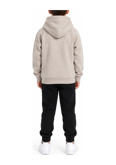 TOMMYLIFE Tommy Life Erkek Garson Çocuk Kapüşonlu Bej Sweatshirt 11324