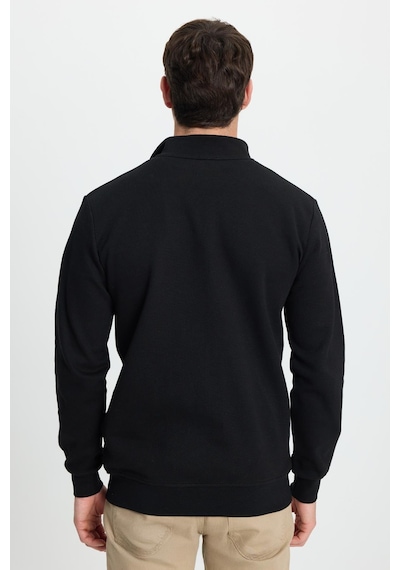 Tudors Erkek Slim Fit Dar Kesim Pamuklu Tam Fermuarlı Çift Cepli Dik Yaka Siyah Sweatshirt Hırka-41891 Siyah Tudors Erkek Slim Fit Dar Kesim Pamuklu Tam Fermuarlı Çift Cepli Dik Yaka Siyah Sweatshirt Hırka-41891 Siyah