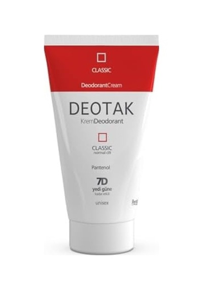 Deotak Koruma 7 Güne Kadar Etkili Hassas Ciltler İçin Kadın - Erkek Kullanım Krem Deodorant 35 Ml