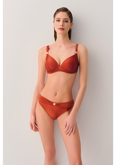 Suwen Jenny Aksesuarlı Bikini Alt Sb2547513871387 Parlak Tarçın