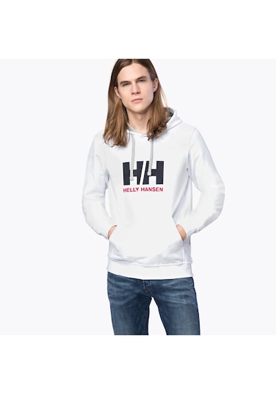 Helly Hansen Hh Logo Hoodie Erkek Beyaz Kapüşonlu Sweatshirt 33977-001