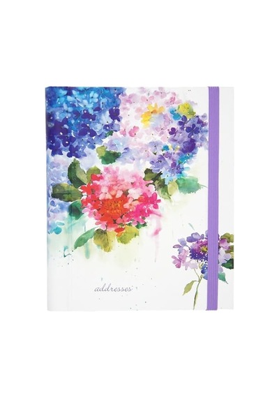 Hydrangeas Lg Addr Bk 103 Ivory