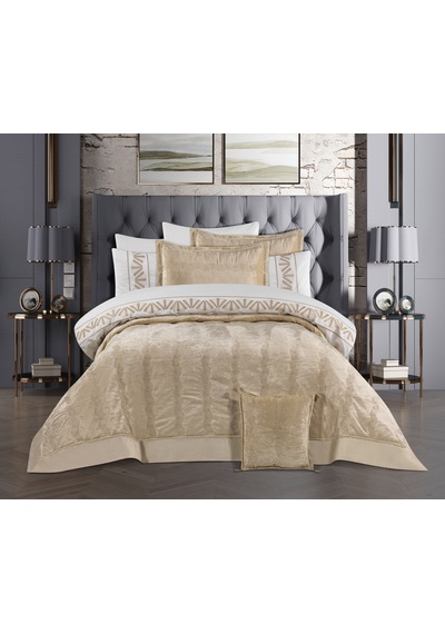 Goldroom Home Verona Nakışlı Çeyiz Seti 8 Parça Vizon
