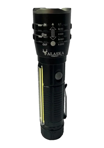 Lb P27 Şarjlı Led Metal El Feneri 1000 Lümen Çakarlı Çok Renkli