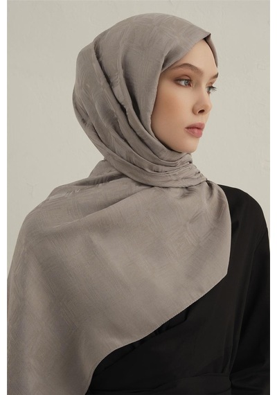 Armine Lyocell Naia Kare Monogram Şal 6 20 Vizon