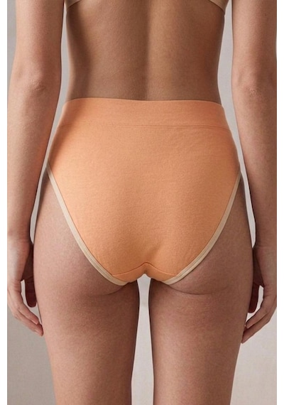 Fit Women Next Baskılı Külot 8011 Turuncu