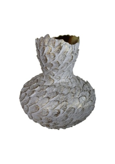 Tombul Tüy Vazo C 4056 Beyaz