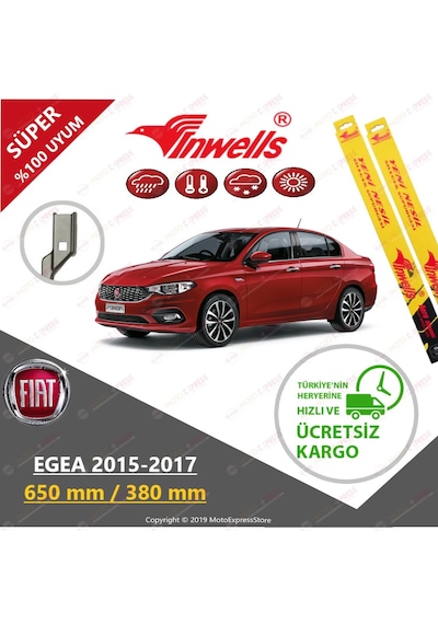 Fiat Egea İnwells Muz Silecek Takımı 2015-2019