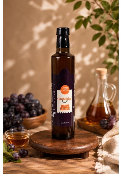 Canbakkal Doğal Üzüm Sirkesi 500 Ml - Katkısız Geleneksel Sirke - Doğal Üzüm Sirkesi