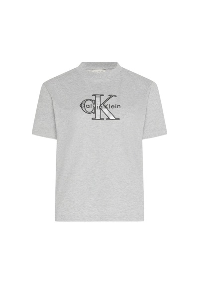 Ss Classıc Monologo Metallıc Cne Kadın Gri T-shirt Gri