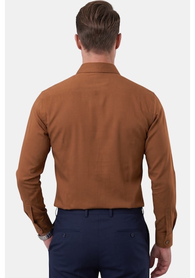 Rizzup Açık Kahve Slim Fit Kolay Ütülenebilir Açık Dik Yaka Likralı Erkek Gömlek 2602615 Açık Kahverengi Rizzup Açık Kahve Slim Fit Kolay Ütülenebilir Açık Dik Yaka Likralı Erkek Gömlek 2602615 Açık Kahverengi