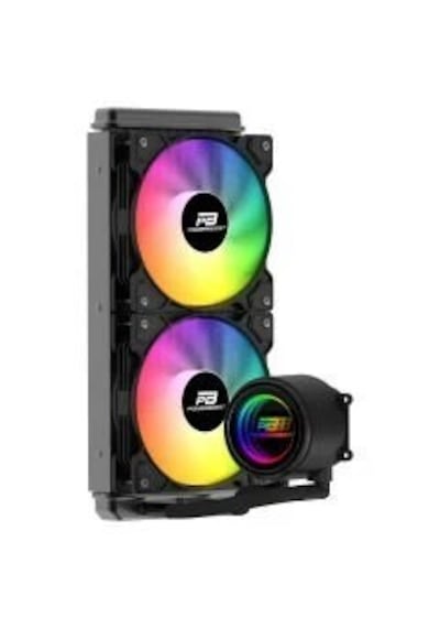 Powerboost Cırcle 240b R.bow Fan Lga1700/am5 Uyumlu 240mm Cpu Sıvı Soğutma Siyah 240 MM