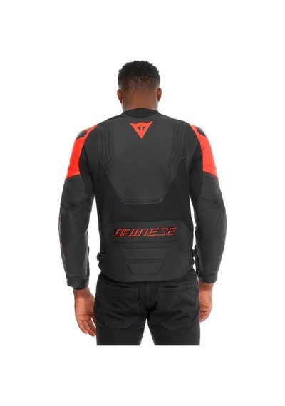 Dainese Racing 5 Black Red Fluo Deri Mont Renkli