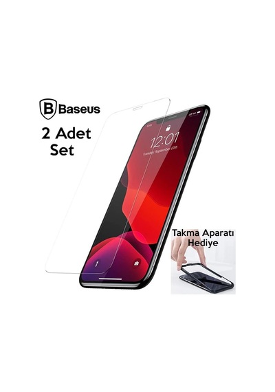 Baseus İphone 11 Pro- X-xs 0.3mm Ful Tempered Cam Ekran Koruyucu 2 Adet Set- 5775
