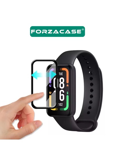 Forzacase Huawei Band 11 İle Uyumlu Çerçeveli Tam Kaplayan 3d Pet Ekran Koruyucu Film - Fc016