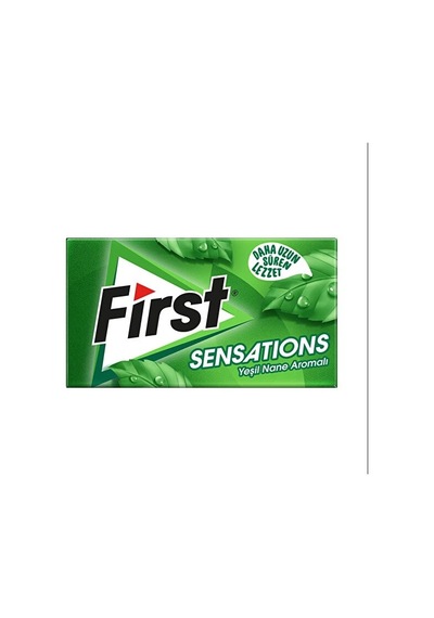 First Sensations Yeşil Nane Aromalı Şekersiz Tatlandırıcılı Sakız 3'lü
