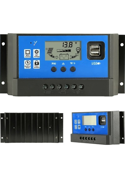 Unichrome 40A Pwm 12V-24V Solar Güneş Paneli Akü Şarj Kontrol Cihazı