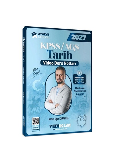 2027 Kpss Genel Kültür Atölye Tarih Video Ders Notu Soru Bankası Çıkmış Sorular Seti 3 Kitap