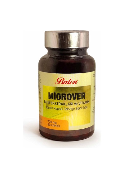 Balen Migrover Bitki Ekstraktları ve Vitamin İçeren Kapsül 720 MG