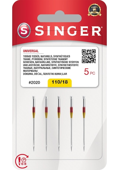 Singer Ev Tipi Dikiş Makine İğnesi 18 Numara 2020-110/18