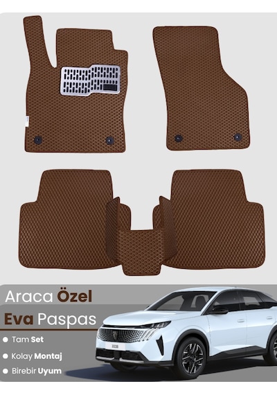 Peugeot 3008 2024-2025 Uyumlu Eva Paspas Tam Set Araca Özel,oto Paspas 803