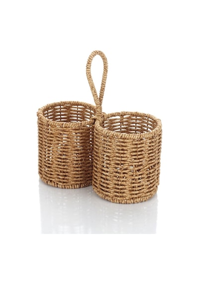 Akayev Rattan İkili Kaşıklık Kahverengi