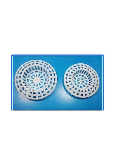 2'li Evye Lavabo Süzgeci Plastik Küvet Lavabo Süzgeç Beyaz