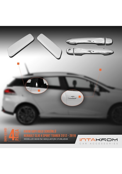 intakrom Renault Clio 4 Sport Tourer Krom Kapı Kolu Sw - 4 Parça 2012 - 20