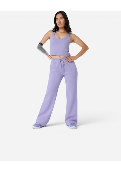 Asics Nagıno Refıned Texture Sweat Flare Pant Kadın Mor Eşofman Altı 2032d371-500
