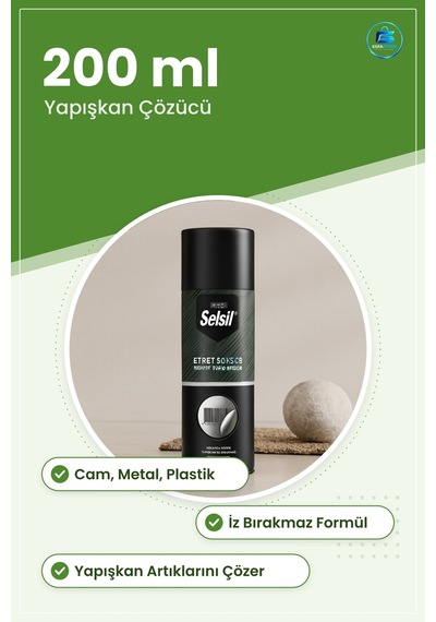 Etiket Sökücü Sprey 200 Ml İz Bırakmaz Yapışkan Çözücü Cam Metal Tekli