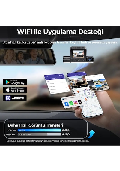 S58 4g Sim Kartlı Ticari Yönetmelik Uyumlu 4k 3 Kameralı Araç Kamerası - Sos Butonlu