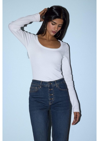 Defacto Slim Fit Fitilli Kaşkorse Tişört G8479AX26SP