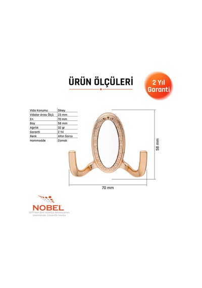 Seçi L Askı, Metal Vestiyer Askısı, Gr, Dolap Ve Duvar Askılığı, Altin Vidalı