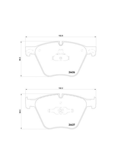 TRW GDB1964 Fren Balatası Ön Bmw 5 F07 Bmw X6 E71 Bmw X6 2013 - F15