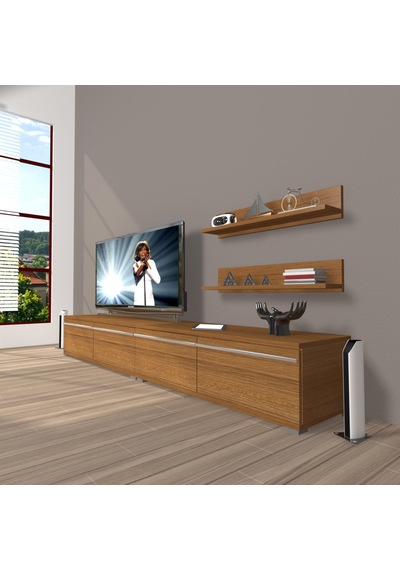 Decoraktiv Eko 200t Mdf Tv Ünitesi Tv Sehpası Ceviz